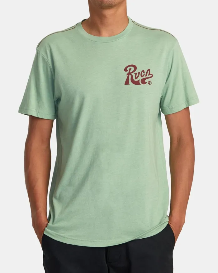 RVCA Short Sleeves Tactix Tee Green Haze 8211 Men