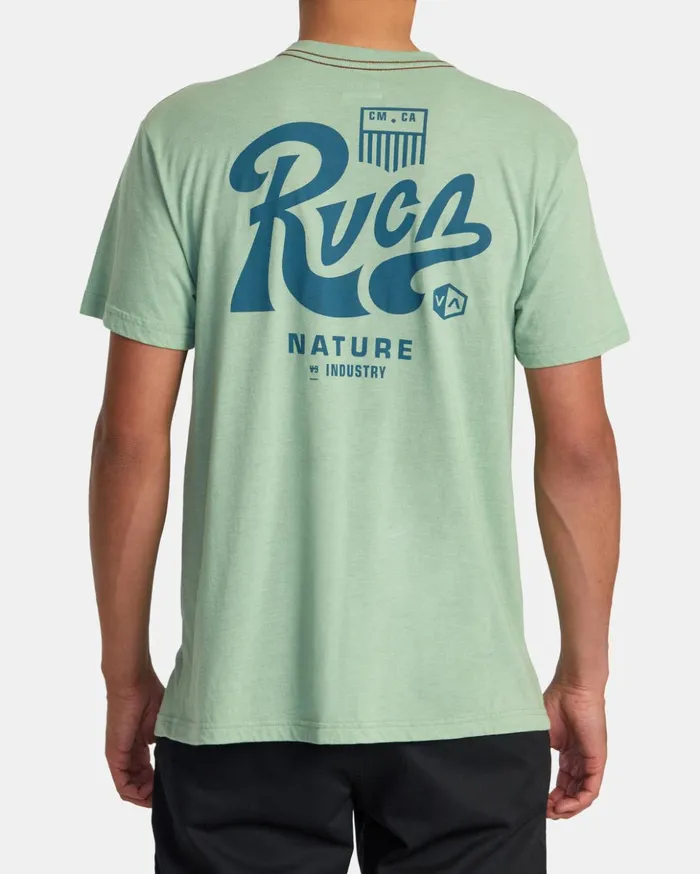 RVCA Short Sleeves Tactix Tee Green Haze 8211 Men