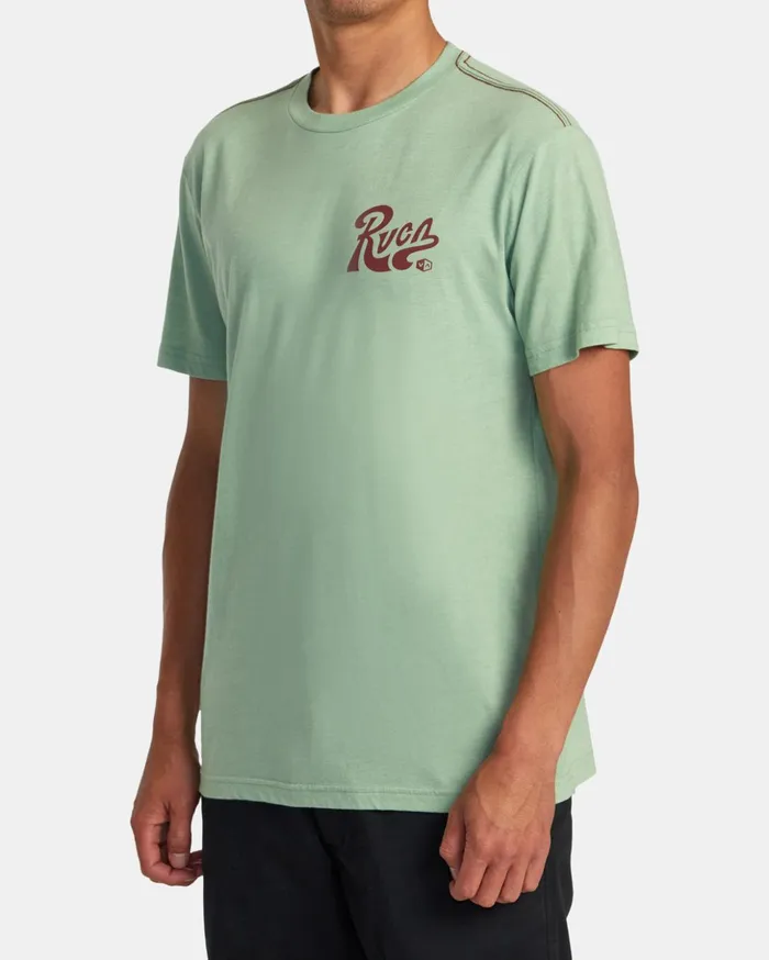 RVCA Short Sleeves Tactix Tee Green Haze 8211 Men