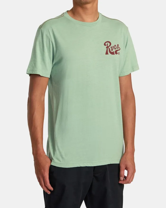 RVCA Short Sleeves Tactix Tee Green Haze 8211 Men