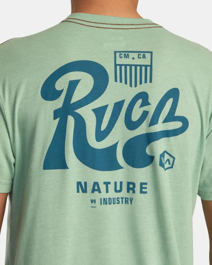 RVCA Short Sleeves Tactix Tee Green Haze 8211 Men