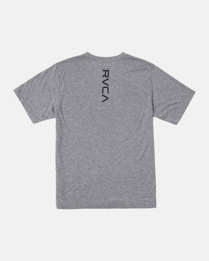 RVCA Short Sleeves VA Mark Tee Heather Grey 8211 Men