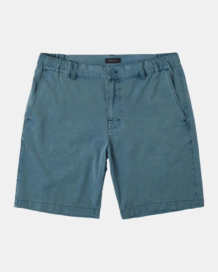 RVCA Shorts Boy039s All Time Coastal Rinsed 17034 Hybrid Boardshorts Duck Blue 8211 Boys
