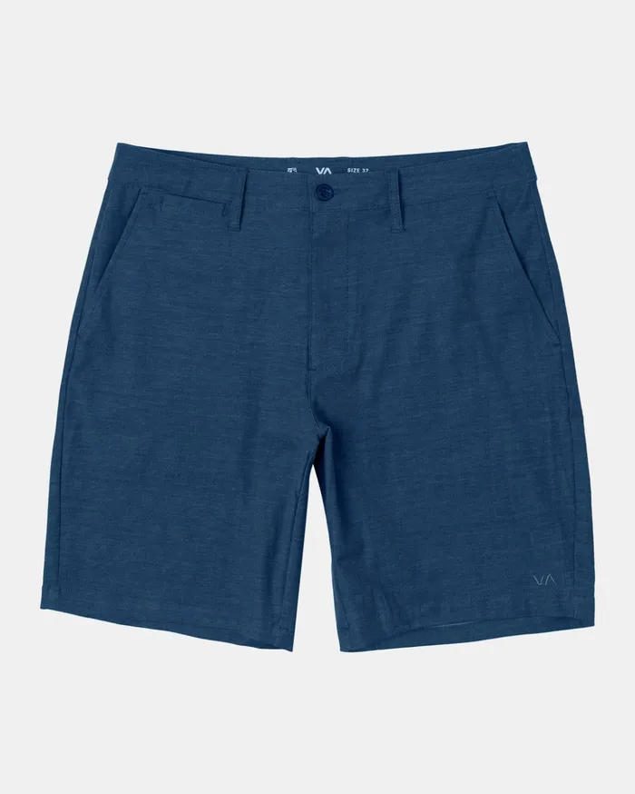 RVCA Shorts Boy039s Back In Hybrid 19034 Shorts Denim Heather 8211 Boys