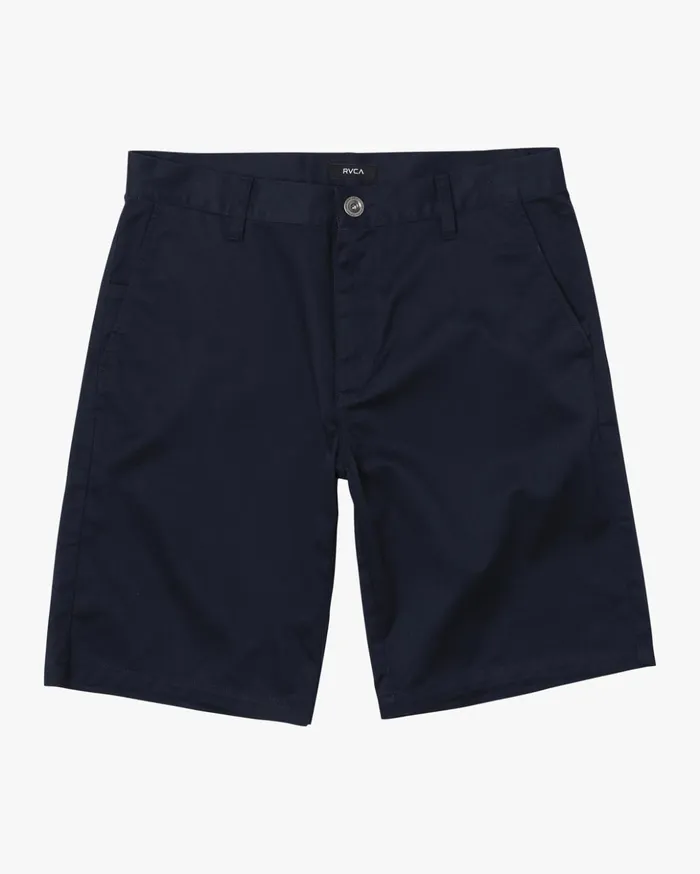 RVCA Shorts Boy039s Weekday Stretch Walkshorts 18034 Navy Marine 8211 Boys