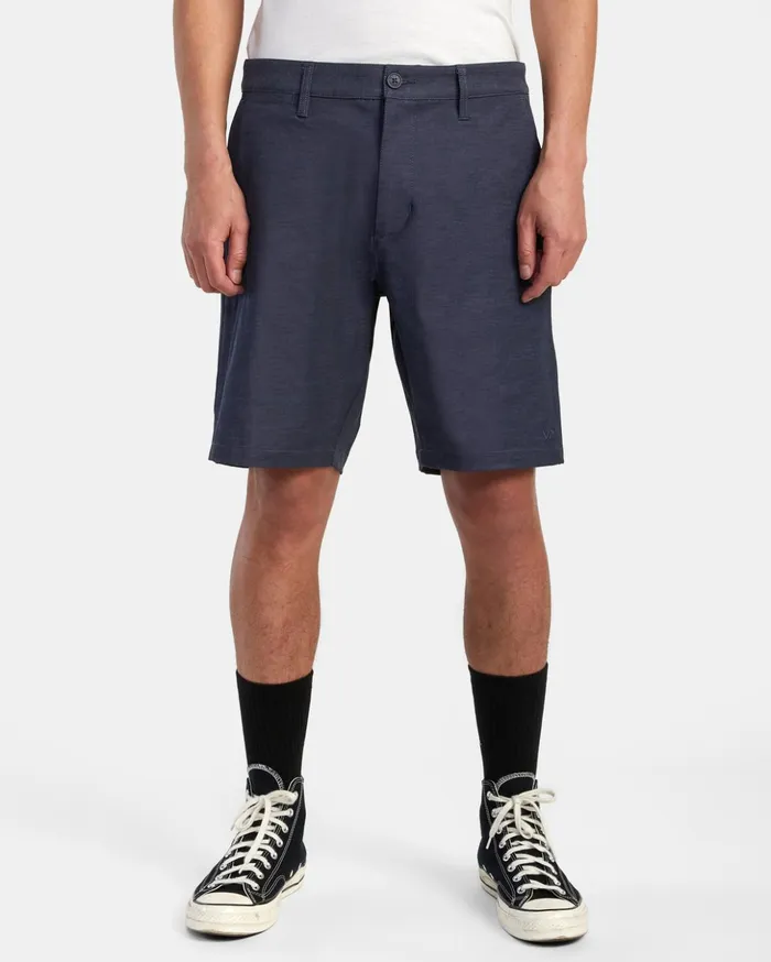RVCA Shorts Hybrids Back In Hybrid Walkshorts 19034 Denim Heather 8211 Men