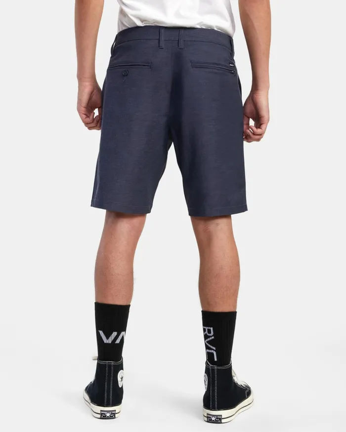 RVCA Shorts Hybrids Back In Hybrid Walkshorts 19034 Denim Heather 8211 Men