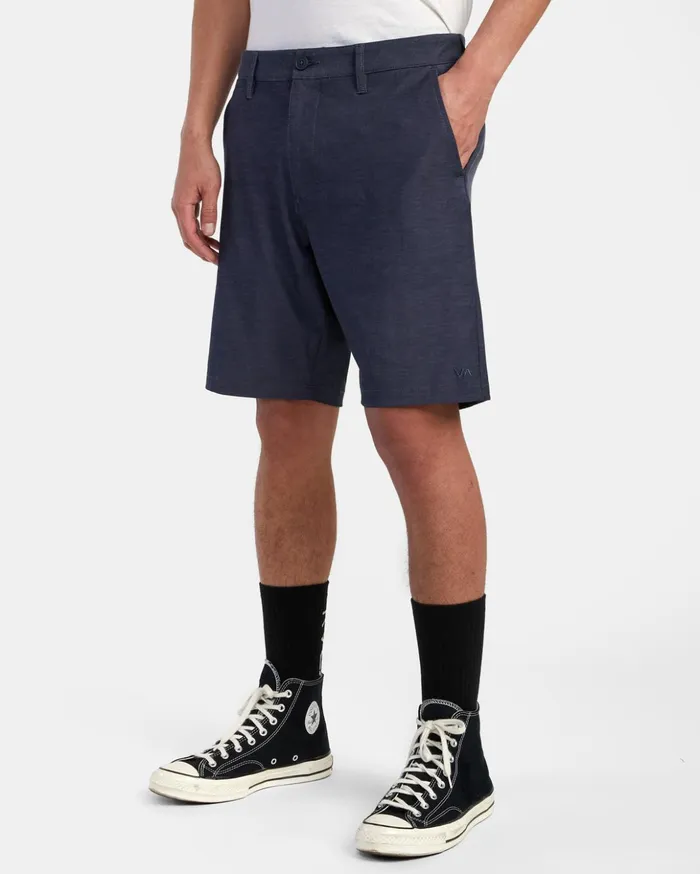 RVCA Shorts Hybrids Back In Hybrid Walkshorts 19034 Denim Heather 8211 Men