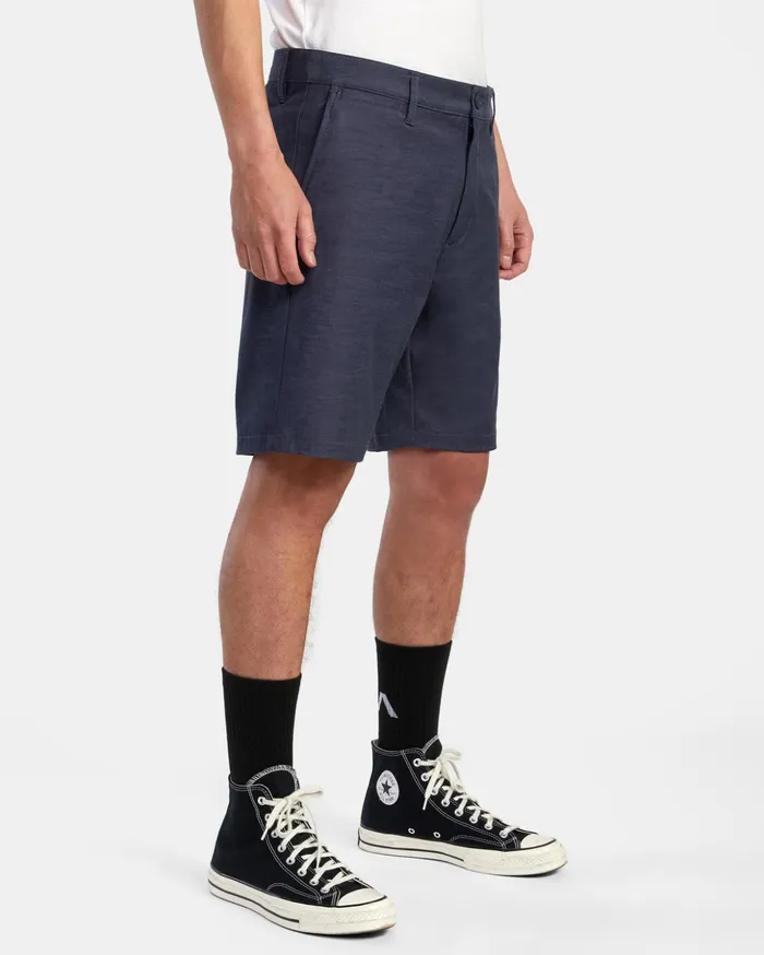 RVCA Shorts Hybrids Back In Hybrid Walkshorts 19034 Denim Heather 8211 Men