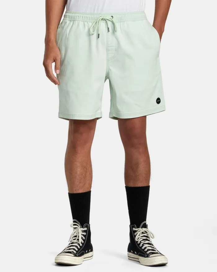 RVCA Shorts Hybrids Escape Elastic Waist Walkshorts 17 Aqua 8211 Men