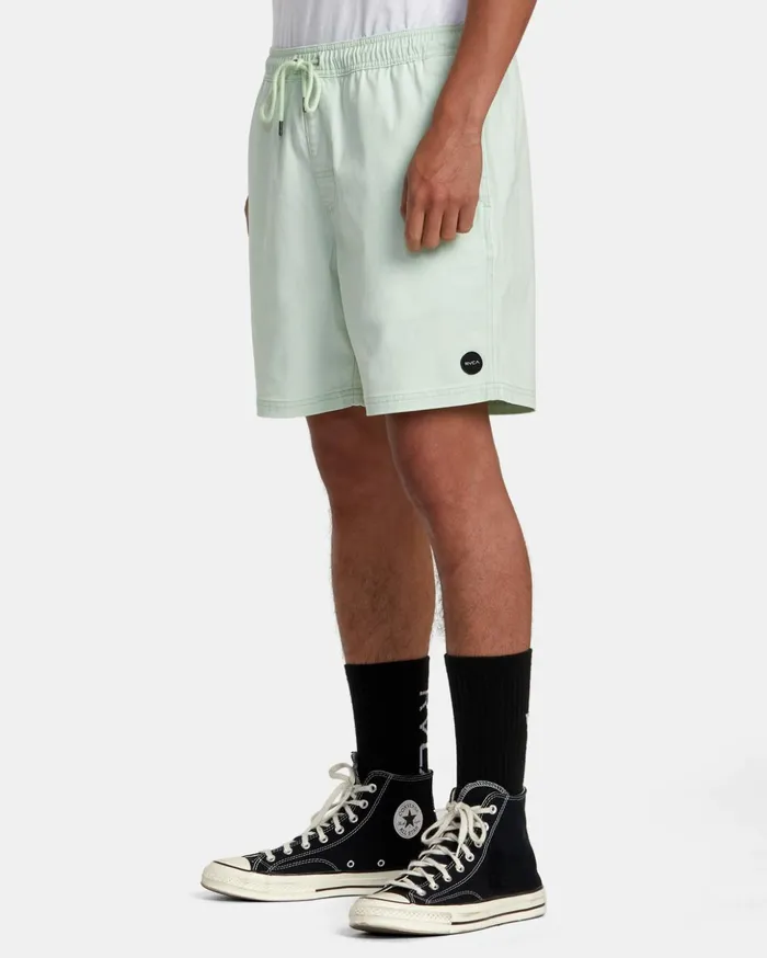 RVCA Shorts Hybrids Escape Elastic Waist Walkshorts 17 Aqua 8211 Men