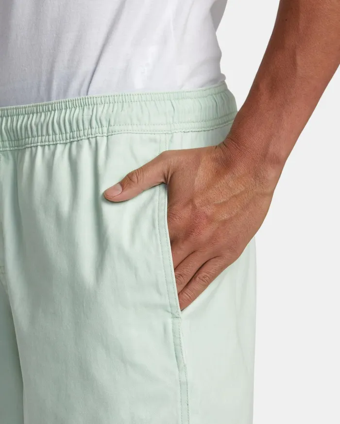 RVCA Shorts Hybrids Escape Elastic Waist Walkshorts 17 Aqua 8211 Men