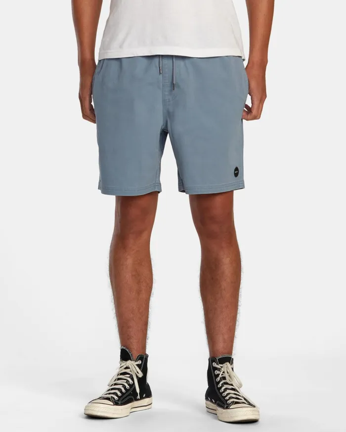 RVCA Shorts Hybrids Escape Elastic Waist Walkshorts 17 Industrial Blue 8211 Men