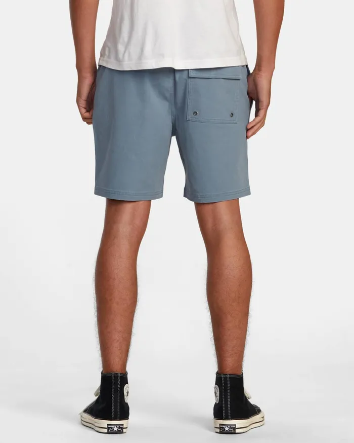 RVCA Shorts Hybrids Escape Elastic Waist Walkshorts 17 Industrial Blue 8211 Men RVCA Shorts Hybrids Escape Elastic Waist Walkshorts 17 Industrial Blue 8211 Men