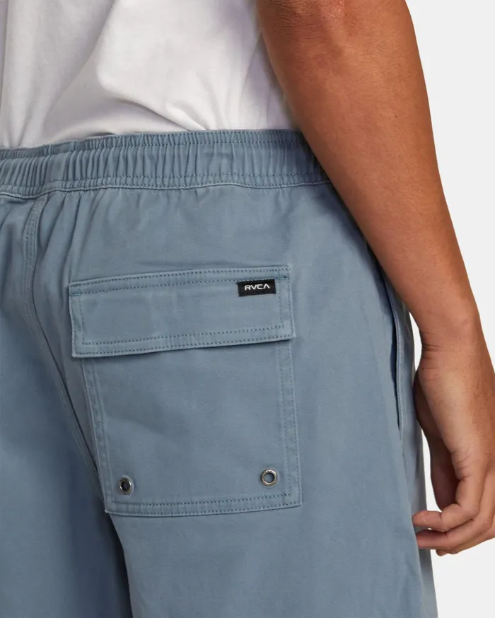 RVCA Shorts Hybrids Escape Elastic Waist Walkshorts 17 Industrial Blue 8211 Men RVCA Shorts Hybrids Escape Elastic Waist Walkshorts 17 Industrial Blue 8211 Men