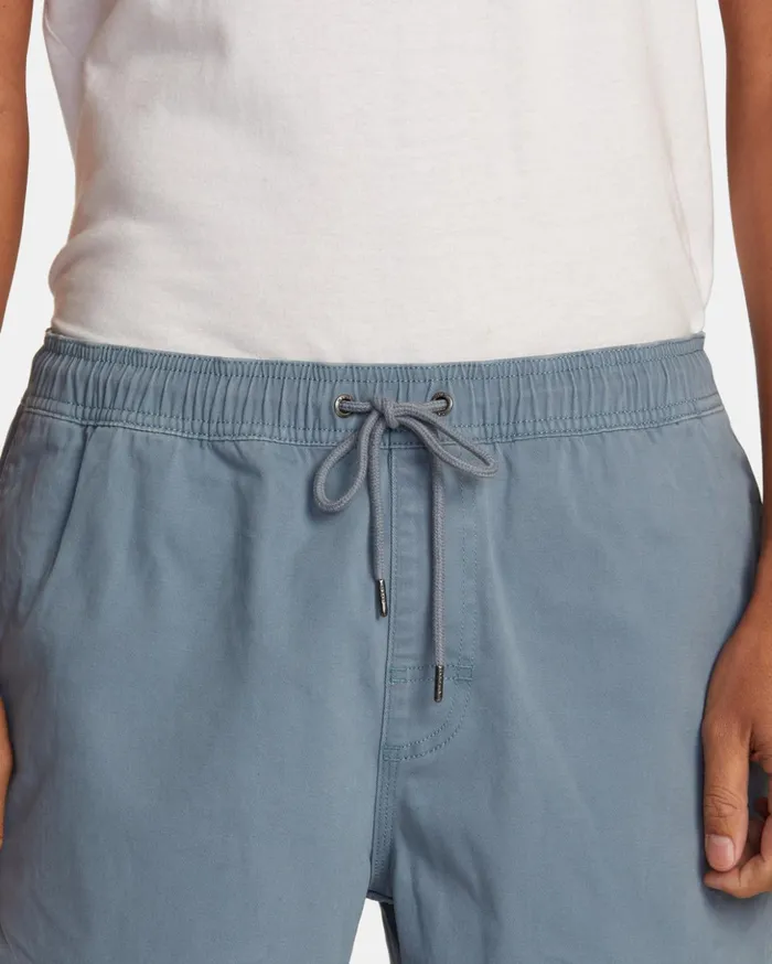 RVCA Shorts Hybrids Escape Elastic Waist Walkshorts 17 Industrial Blue 8211 Men RVCA Shorts Hybrids Escape Elastic Waist Walkshorts 17 Industrial Blue 8211 Men