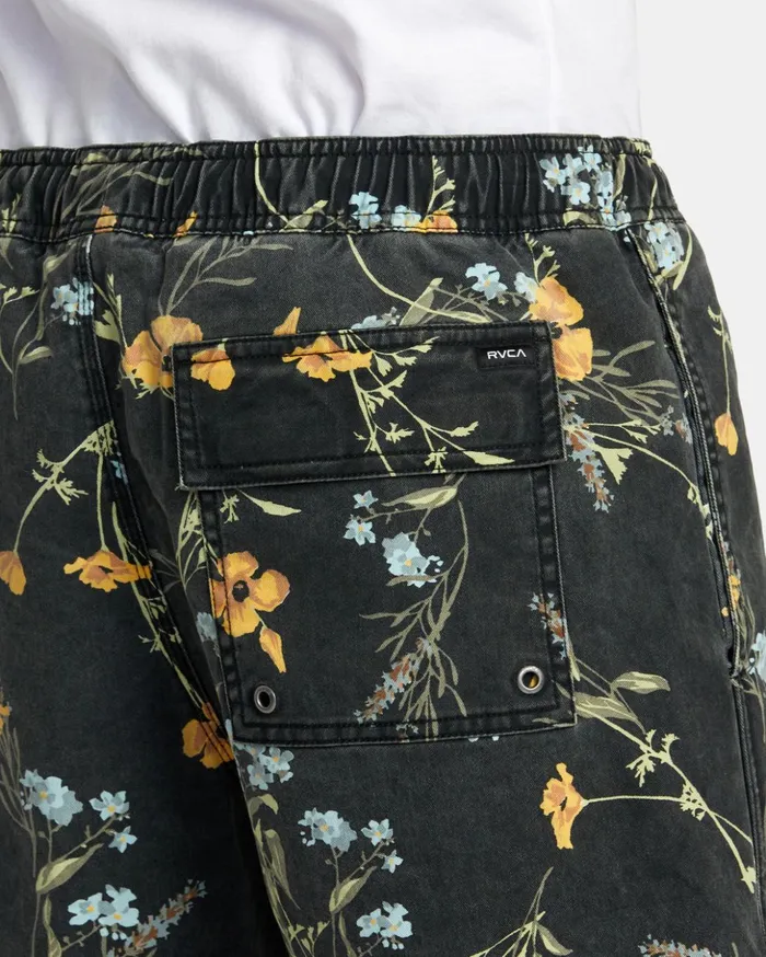RVCA Shorts Hybrids Escape Print Elastic Waist Walkshorts 17 Midnight 8211 Men RVCA Shorts Hybrids Escape Print Elastic Waist Walkshorts 17 Midnight 8211 Men