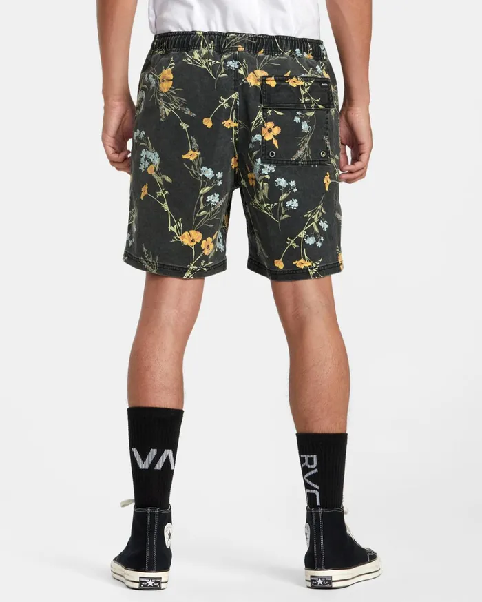 RVCA Shorts Hybrids Escape Print Elastic Waist Walkshorts 17 Midnight 8211 Men RVCA Shorts Hybrids Escape Print Elastic Waist Walkshorts 17 Midnight 8211 Men