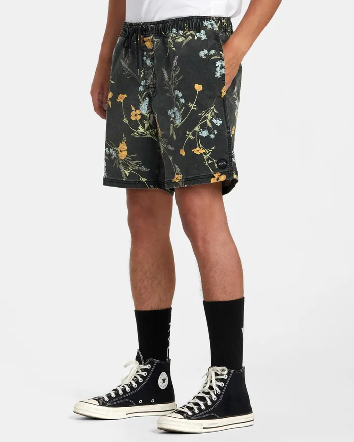 RVCA Shorts Hybrids Escape Print Elastic Waist Walkshorts 17 Midnight 8211 Men RVCA Shorts Hybrids Escape Print Elastic Waist Walkshorts 17 Midnight 8211 Men