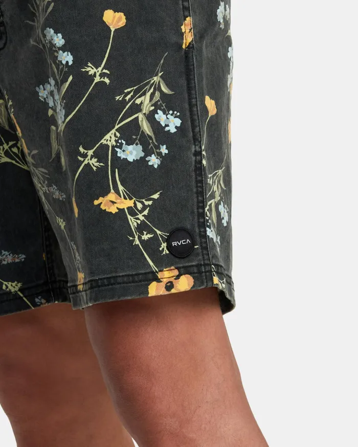 RVCA Shorts Hybrids Escape Print Elastic Waist Walkshorts 17 Midnight 8211 Men RVCA Shorts Hybrids Escape Print Elastic Waist Walkshorts 17 Midnight 8211 Men