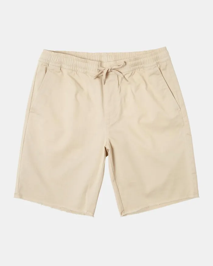 RVCA Shorts Hybrids Weekend Elastic Waist Shorts Latte 8211 Men