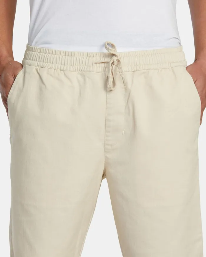 RVCA Shorts Hybrids Weekend Elastic Waist Shorts Latte 8211 Men