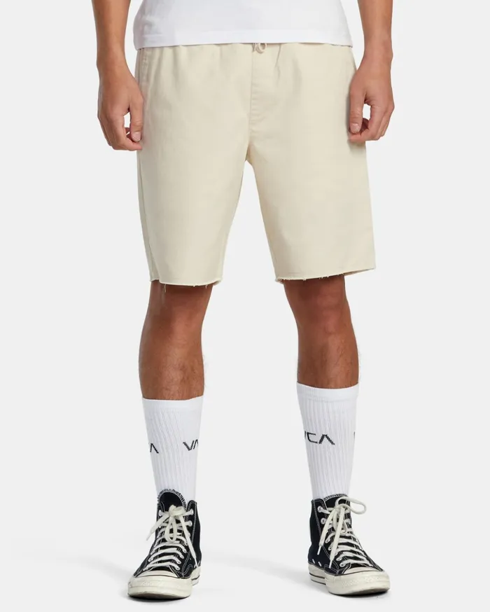 RVCA Shorts Hybrids Weekend Elastic Waist Shorts Latte 8211 Men
