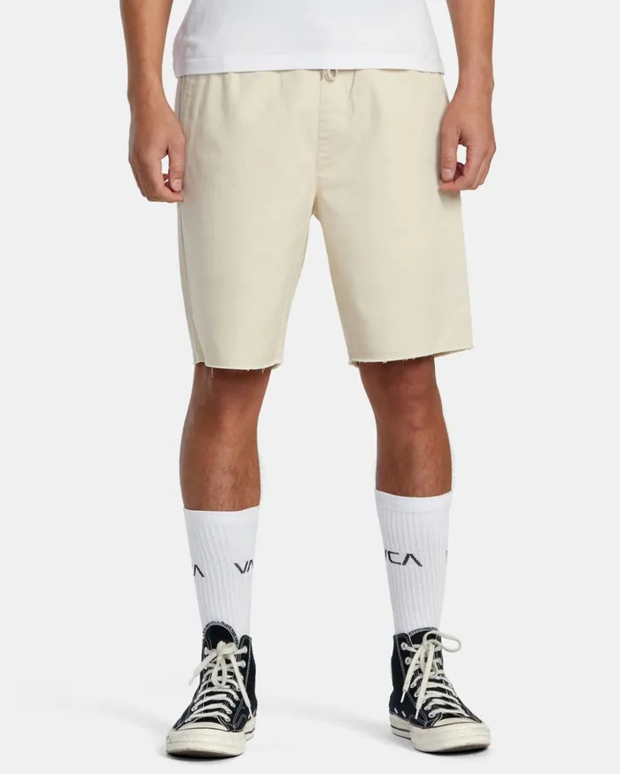 RVCA Shorts Hybrids Weekend Elastic Waist Shorts Latte 8211 Men
