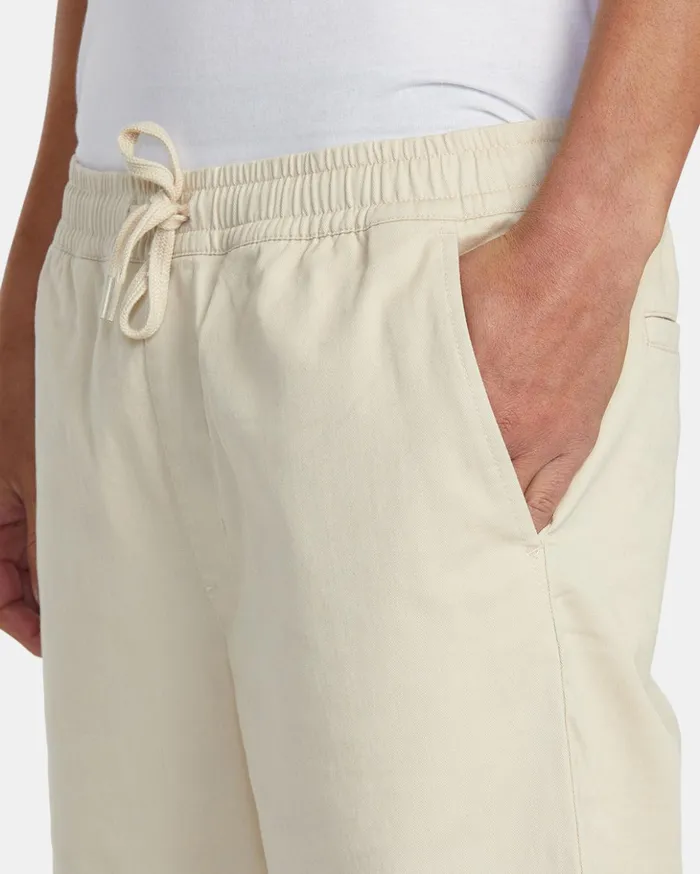 RVCA Shorts Hybrids Weekend Elastic Waist Shorts Latte 8211 Men