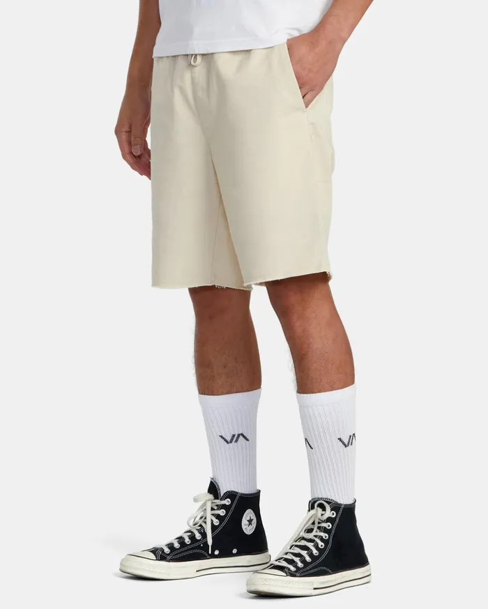 RVCA Shorts Hybrids Weekend Elastic Waist Shorts Latte 8211 Men