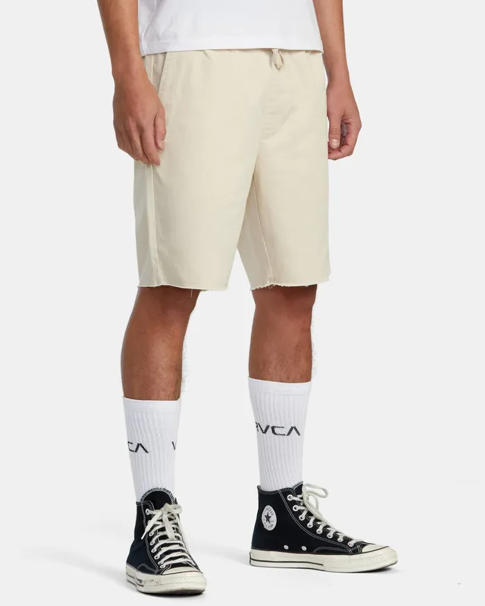 RVCA Shorts Hybrids Weekend Elastic Waist Shorts Latte 8211 Men