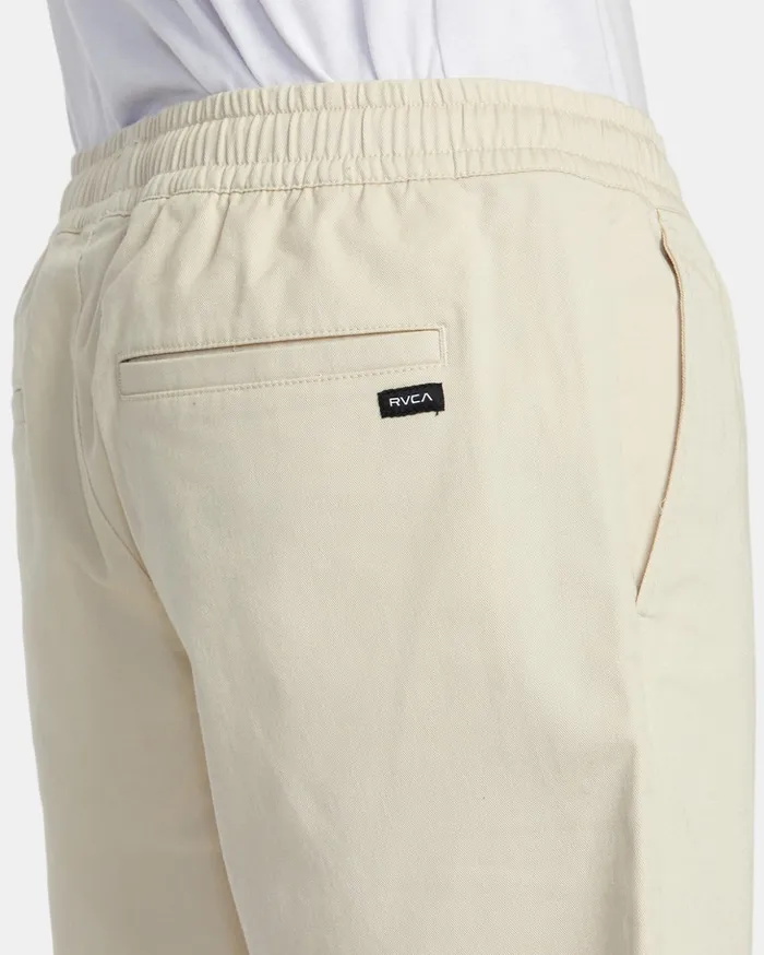 RVCA Shorts Hybrids Weekend Elastic Waist Shorts Latte 8211 Men