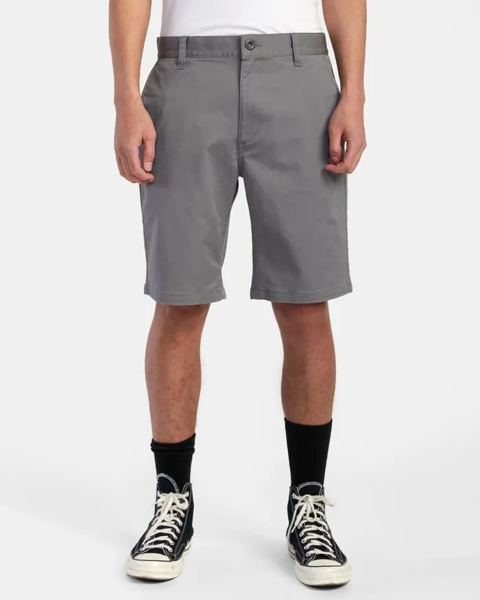 RVCA Shorts Hybrids Weekend Stretch Chino Shorts 20034 Smoke 8211 Men