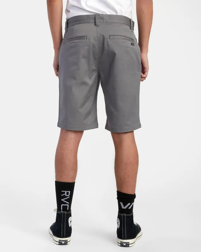 RVCA Shorts Hybrids Weekend Stretch Chino Shorts 20034 Smoke 8211 Men