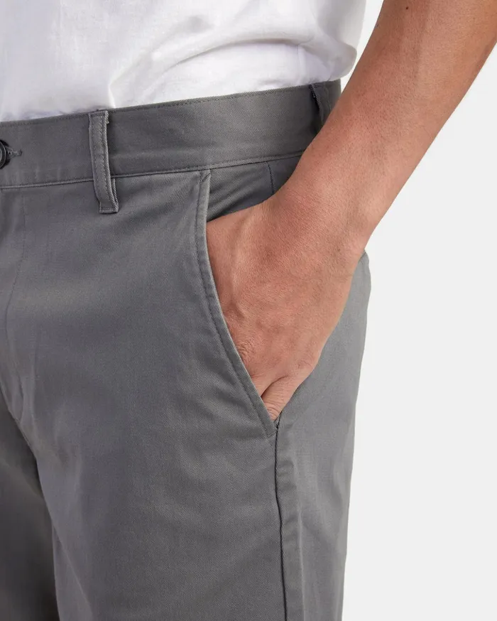 RVCA Shorts Hybrids Weekend Stretch Chino Shorts 20034 Smoke 8211 Men