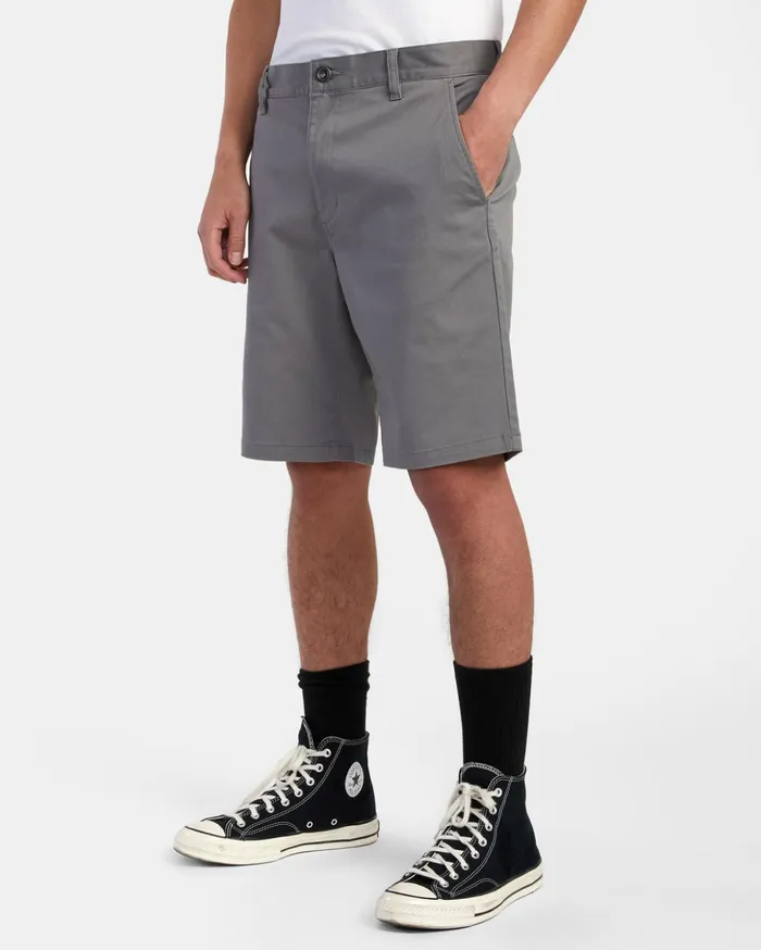 RVCA Shorts Hybrids Weekend Stretch Chino Shorts 20034 Smoke 8211 Men