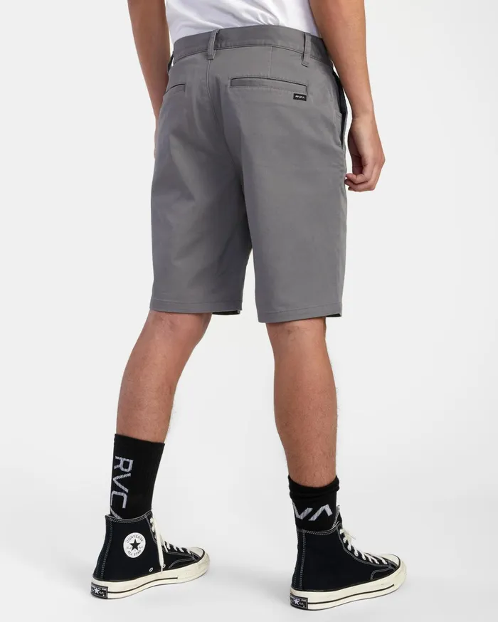 RVCA Shorts Hybrids Weekend Stretch Chino Shorts 20034 Smoke 8211 Men