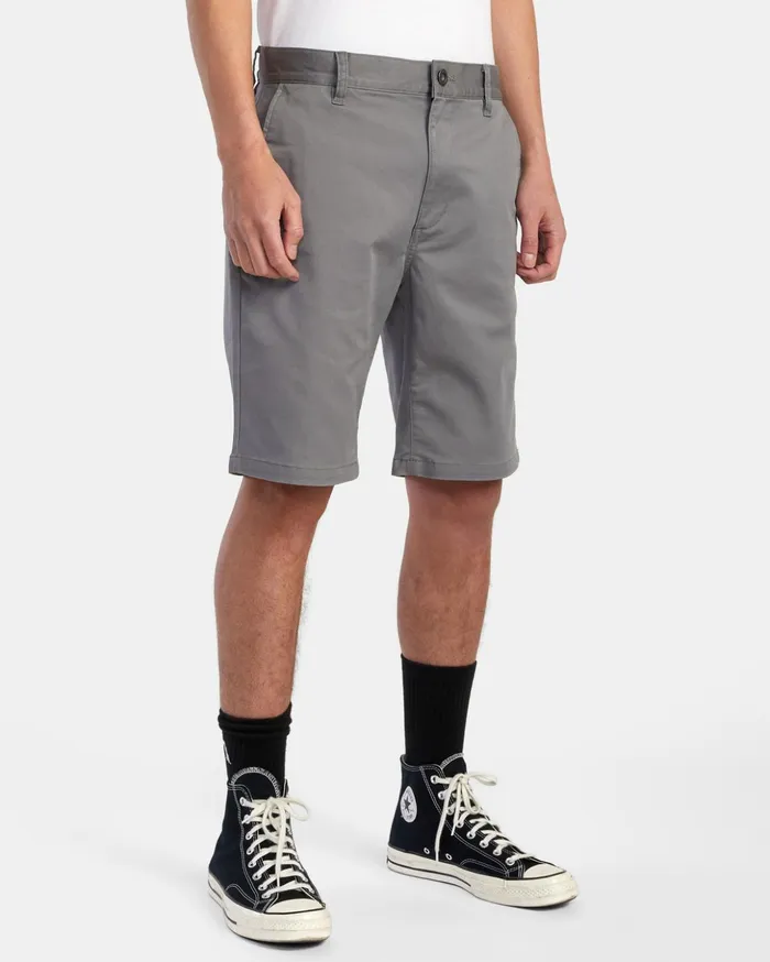 RVCA Shorts Hybrids Weekend Stretch Chino Shorts 20034 Smoke 8211 Men