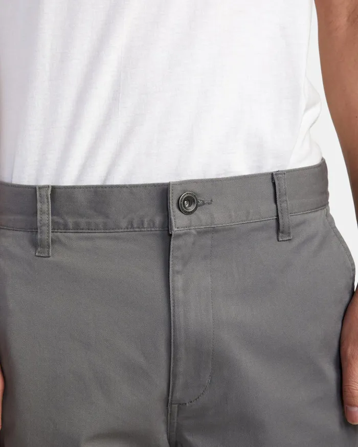 RVCA Shorts Hybrids Weekend Stretch Chino Shorts 20034 Smoke 8211 Men