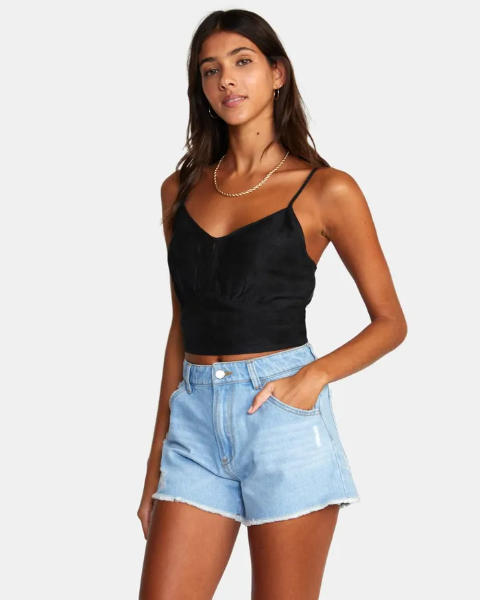 RVCA Shorts Skirts Amor Denim Shorts Light Vintage Wash 8211 Women