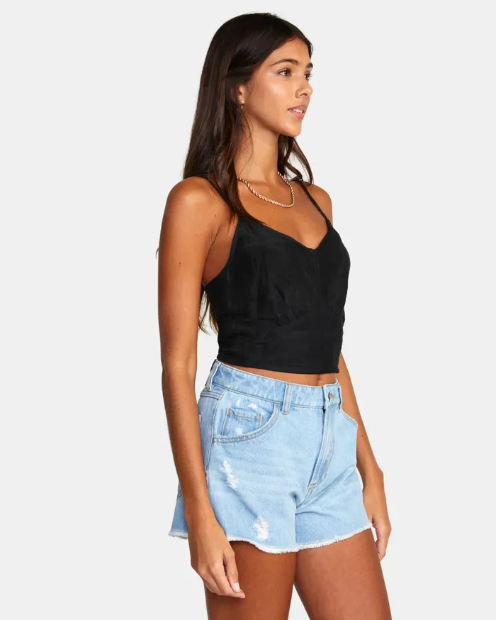RVCA Shorts Skirts Amor Denim Shorts Light Vintage Wash 8211 Women