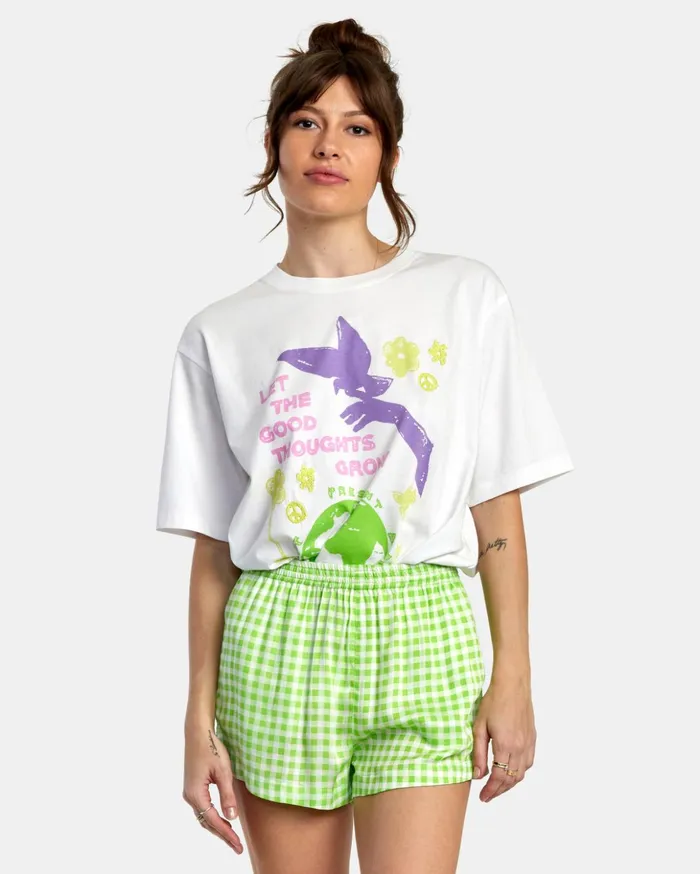 RVCA Shorts Skirts Sawyer Woven Shorts Green Flash 8211 Women