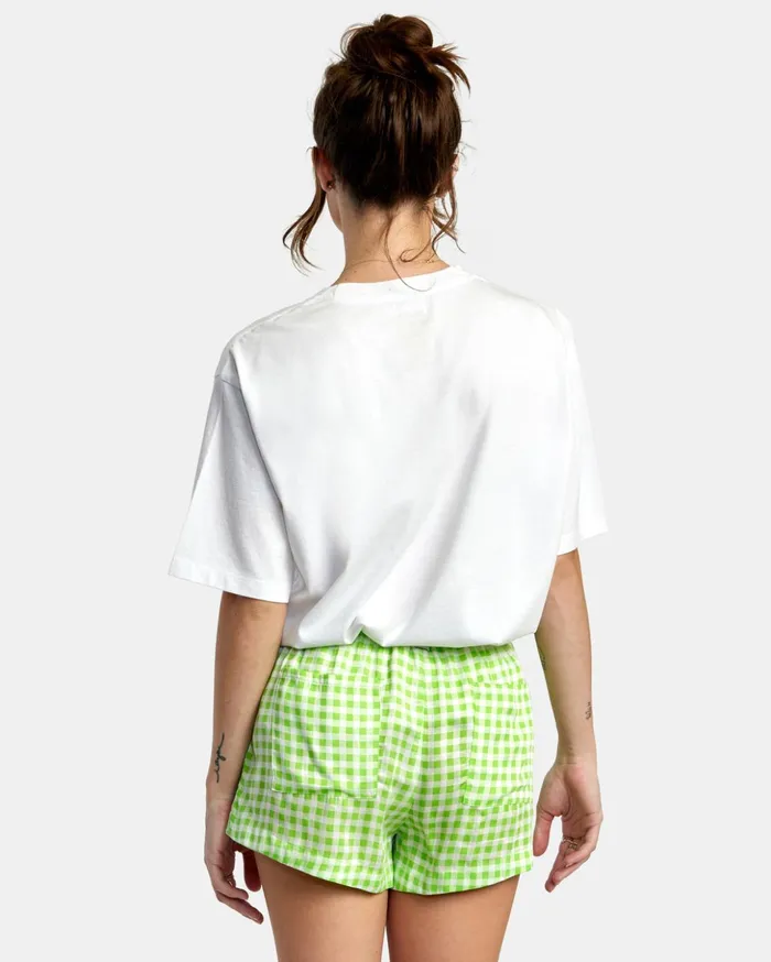 RVCA Shorts Skirts Sawyer Woven Shorts Green Flash 8211 Women
