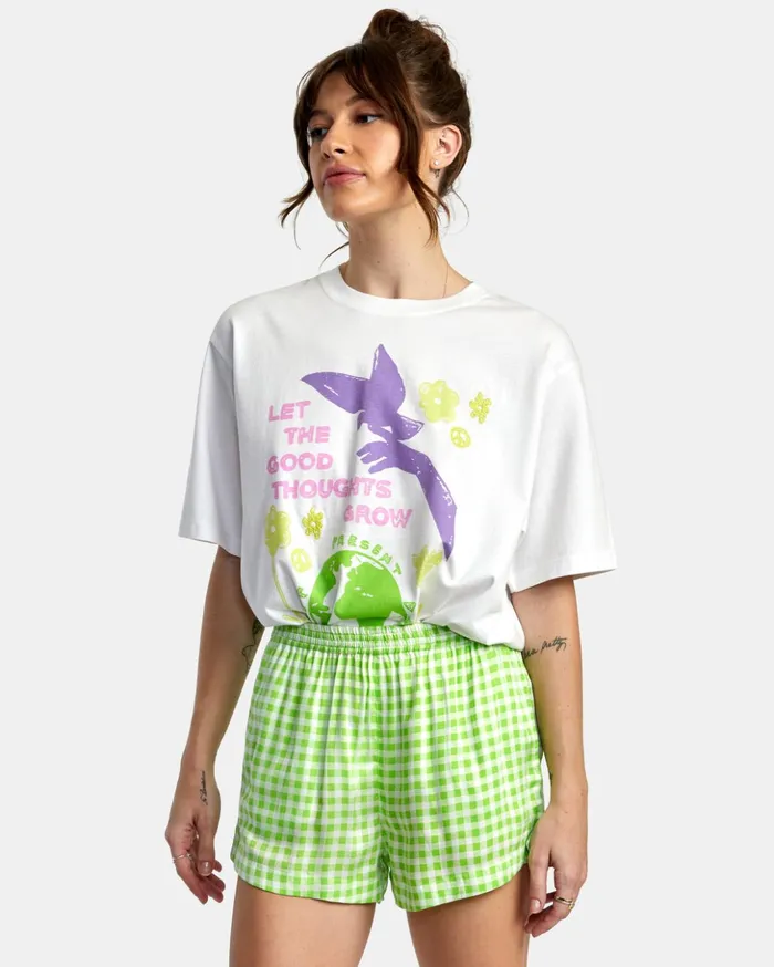RVCA Shorts Skirts Sawyer Woven Shorts Green Flash 8211 Women