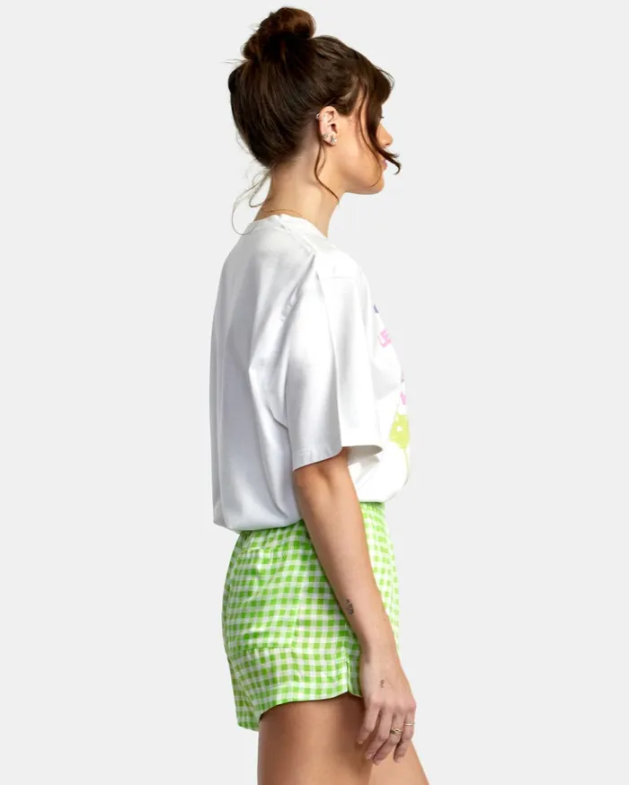 RVCA Shorts Skirts Sawyer Woven Shorts Green Flash 8211 Women