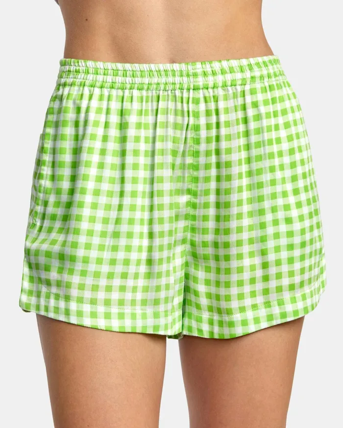 RVCA Shorts Skirts Sawyer Woven Shorts Green Flash 8211 Women