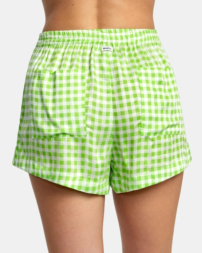 RVCA Shorts Skirts Sawyer Woven Shorts Green Flash 8211 Women