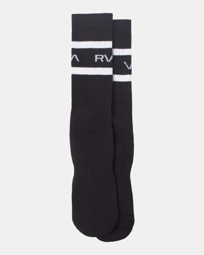 RVCA Socks 2 Pack Striped Crew Socks Black 8211 Men