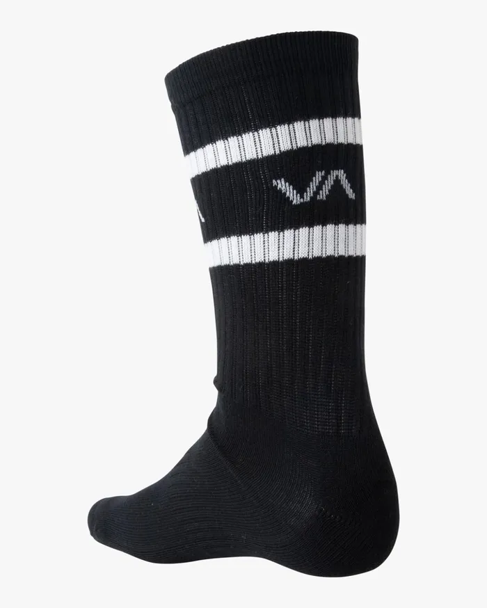RVCA Socks 2 Pack Striped Crew Socks Black 8211 Men