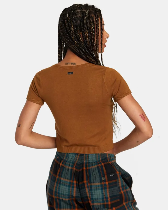 RVCA Sweaters Float Sweater Workwear Brown 8211 Women